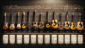 Historical Evolution of Guitar in Scores