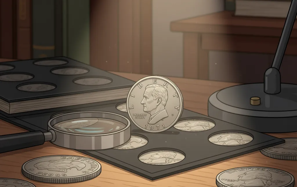 silver coin in the coin album